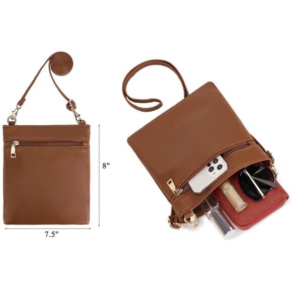 Large Crossbody Bags Ladies Shoulder Handbags Purse - Picture 3 of 7